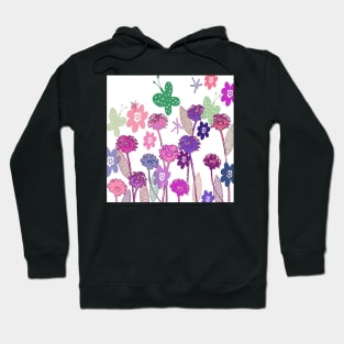 Floral Garden Print Cute Spring & Summer Home Decor & Gifts Hoodie